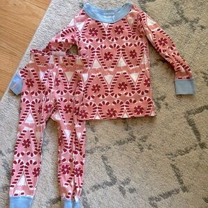 Hanna Andersson Christmas Candy Cane Heart Pjs